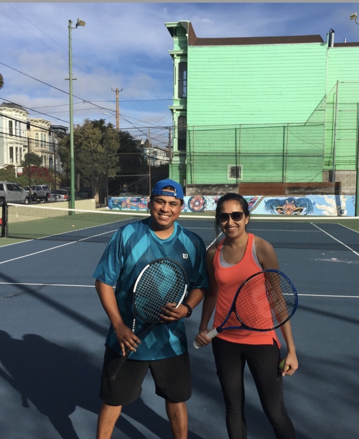 Julio with a student after a lesson